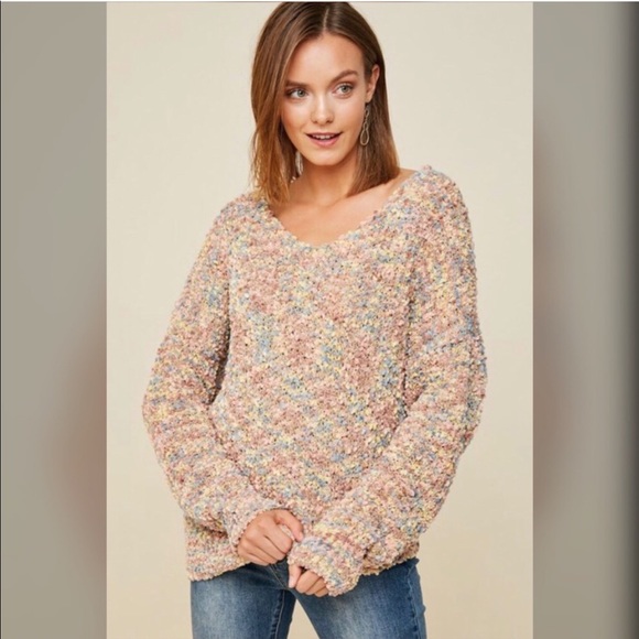 ♨️SALE <LAST> Twist-Back Sweater Hayden LA - Picture 2 of 8